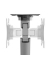 Monitor-Halterung DS70-250SL1 silber für 1 Monitor, Tischklemme, Tischbohrung