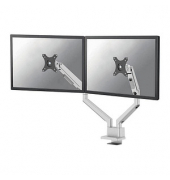 Monitor-Halterung DS70-250SL2 silber für 2 Monitore, Tischklemme, Tischbohrung