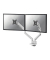 Monitor-Halterung DS70-250SL2 silber für 2 Monitore, Tischklemme, Tischbohrung