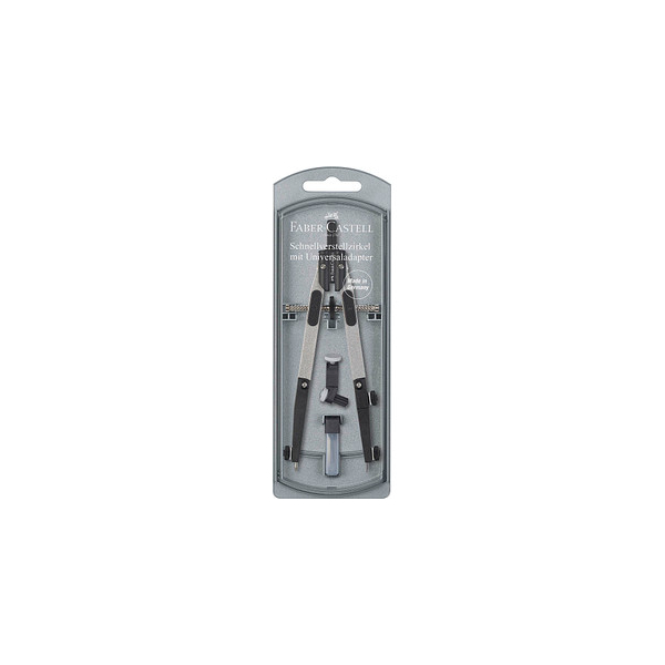 4005401740148 - Präzisions Schnellverstellzirkel mit Adapter abknickbar 390mm 4005401740148 Faber-Castell