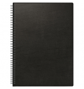 Buchkalender 1078101905, Modell 781, schwarz, 1 Woche / 2 Seiten, 21x29,7cm (A4), 2025