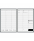 Buchkalender 1078101905, Modell 781, schwarz, 1 Woche / 2 Seiten, 21x29,7cm (A4), 2025