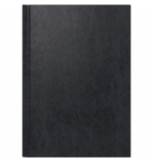Buchkalender 7021813905, Chefplaner, schwarz, 1 Tag / 1 Seite, 14,5x20,6cm, 2025