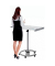 Flipchart Transformer, RD-618, 68x104cm (BxH), grau, mit Rollen, mit 2 Seitenarmen