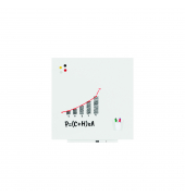 Whiteboard Skin Colour, 6425R, 100x100cm (BxH), kunststoffbeschichtet, rahmenlos