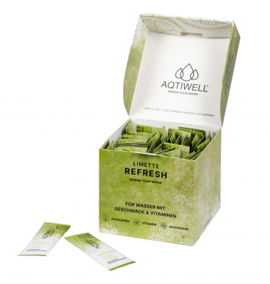 Aqtiwell Getränkestick REFRESH well0350 Limette 5x10St