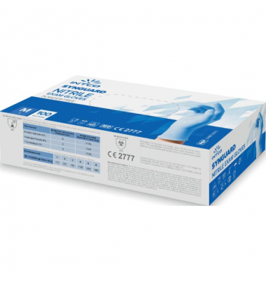 Einweghandschuhe AMABILIA PRO, Nitril, lebensmittelecht, blau, Größe 8 / M,