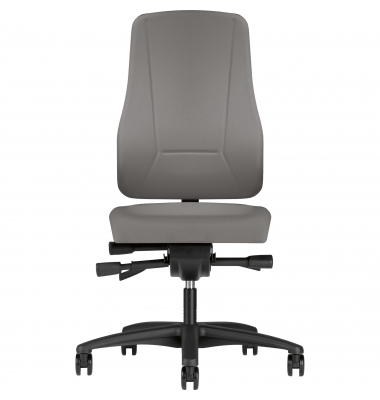 B&uuml;rodrehstuhl Younico pro, grau / schwarz, bis 120kg, ohne Kopfst&uuml;tze