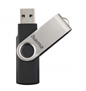 USB-Stick Rotate 00104302, schwarz/silber, USB 2.0, 64 GB