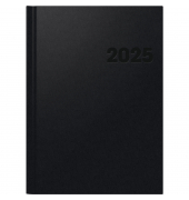 Buchkalender 1078160905, Modell 781, schwarz, 1 Woche / 2 Seiten, 21x29,7cm (A4), 2025