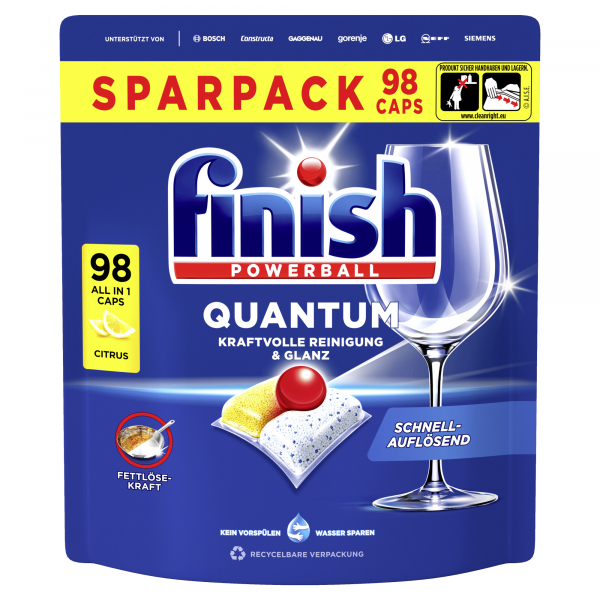 Reckitt Benckiser FINISH Spülmaschinentabs Quantum All in 1 Citrus  