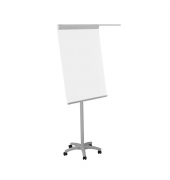 Flipchart Economy, RD-616K, 68x104cm (BxH), wei&szlig;, mit Rollen, mit 2 Seitenarmen