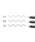 COPIC Multiliner Fineliner schwarz 0.5 + 0.8 + 1.0 mm