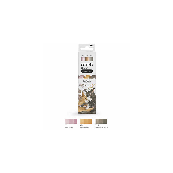 4013695266732 - COPIC Ciao Pet Palette Layoutmarker-Set farbsortiert 10 + 60 mm 4013695266732 COPIC 3 Stück 4013695266732 - COPIC Ciao Pet Palette Layoutmarker-Set farbsortiert 10 + 60 mm 4013695266732 COPIC 3 Stück
