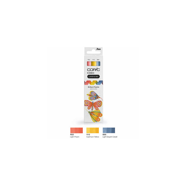 4013695266749 - COPIC Ciao Brilliant Palette Layoutmarker-Set farbsortiert 10 + 60 mm 4013695266749 COPIC 3 Stück 4013695266749 - COPIC Ciao Brilliant Palette Layoutmarker-Set farbsortiert 10 + 60 mm 4013695266749 COPIC 3 Stück