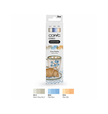 COPIC Ciao Cozy Palette Layoutmarker-Set farbsortiert 1,0 + 6,0 mm