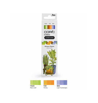 COPIC Ciao Botanic Palette Layoutmarker-Set farbsortiert 1,0 + 6,0 mm