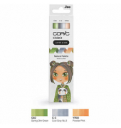 COPIC Ciao Natural Palette Layoutmarker-Set farbsortiert 1,0 + 6,0 mm