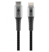 LightningUSB C Kabel 0,5 m grau, schwarz