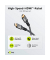 HDMI 2.0 Kabel 0,5 m grau, schwarz