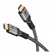 HDMI 2.0 Kabel 3,0 m grau, schwarz