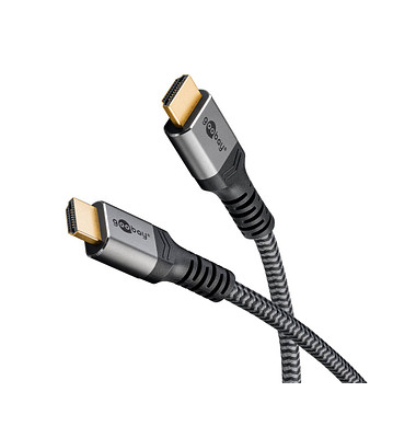 HDMI 2.0 Kabel 3,0 m grau, schwarz