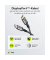 DisplayPort 1.4 Kabel 1,0 m grau, schwarz