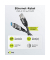 USB A 3.0RJ45 Kabel 1,0 m grau, schwarz