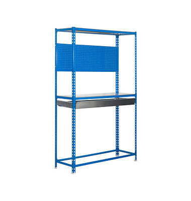 Werkbank-Set SIMONRACING blau 1 Schublade 120,0 x 40,0 x 200,0 cm