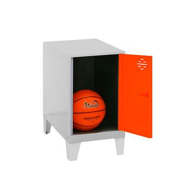Spind SIMONLOCKER DISM grau, orange 8425437119842, 1 Schließfach 30,0 x 50,0 x 57,5 cm