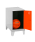 Spind SIMONLOCKER DISM grau, orange 8425437119842, 1 Schließfach 30,0 x 50,0 x 57,5 cm