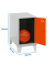 Spind SIMONLOCKER DISM grau, orange 8425437119842, 1 Schließfach 30,0 x 50,0 x 57,5 cm
