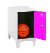 Spind SIMONLOCKER DISM weiß, pink 8425437119996, 1 Schließfach 30,0 x 50,0 x 57,5 cm