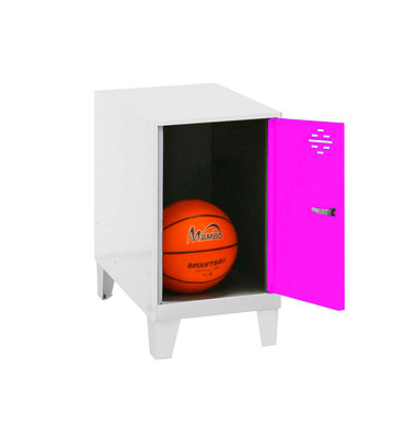 Spind SIMONLOCKER DISM weiß, pink 8425437119996, 1 Schließfach 30,0 x 50,0 x 57,5 cm