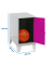Spind SIMONLOCKER DISM grau, pink 8425437121173, 1 Schließfach 40,0 x 50,0 x 57,5 cm