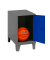 Spind SIMONLOCKER DISM anthrazit, blau 8425437121203, 1 Schließfach 40,0 x 50,0 x 57,5 cm