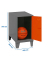 Spind SIMONLOCKER DISM anthrazit, orange 8425437121227, 1 Schließfach 40,0 x 50,0 x 57,5 cm
