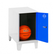 Spind SIMONLOCKER DISM weiß, blau 8425437121289, 1 Schließfach 40,0 x 50,0 x 57,5 cm