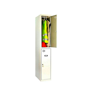 Spind SIMONLOCKER DIY grau 8435104936252, 2 Schließfächer 40,0 x 50,0 x 180,0 cm