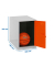 Spind SIMONLOCKER DISM grau, orange 8425437065064, 1 Schließfach 30,0 x 50,0 x 47,5 cm