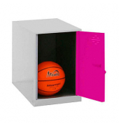 Spind SIMONLOCKER DISM grau, pink 8425437065088, 1 Schließfach 30,0 x 50,0 x 47,5 cm