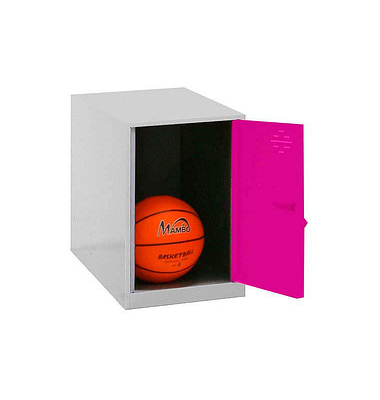 Spind SIMONLOCKER DISM grau, pink 8425437065088, 1 Schließfach 30,0 x 50,0 x 47,5 cm
