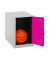 Spind SIMONLOCKER DISM grau, pink 8425437065088, 1 Schließfach 30,0 x 50,0 x 47,5 cm