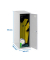Spind SIMONLOCKER DISM SINGLE grau 8425437065101, 1 Schließfach 30,0 x 50,0 x 91,5 cm