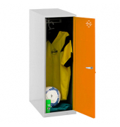 Spind SIMONLOCKER DISM SINGLE grau, orange 8425437065132, 1 Schließfach 30,0 x 50,0 x 91,5 cm