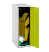 Spind SIMONLOCKER DISM SINGLE grau, grün 8425437065149, 1 Schließfach 30,0 x 50,0 x 91,5 cm