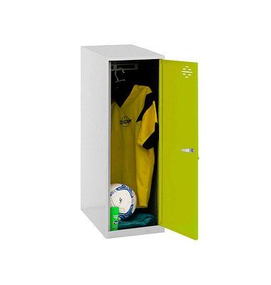 Spind SIMONLOCKER DISM SINGLE grau, grün 8425437065149, 1 Schließfach 30,0 x 50,0 x 91,5 cm