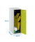 Spind SIMONLOCKER DISM SINGLE grau, grün 8425437065149, 1 Schließfach 30,0 x 50,0 x 91,5 cm