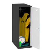Spind SIMONLOCKER DISM SINGLE anthrazit, weiß 8425437108563, 1 Schließfach 30,0 x 50,0 x 91,5 cm