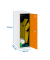 Spind SIMONLOCKER DISM SINGLE weiß, orange 8425437116629, 1 Schließfach 30,0 x 50,0 x 91,5 cm